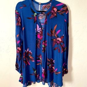 Free People Floral Print Tunic